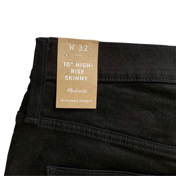 MADEWELL 10-Inch High Waist Black Skinny Jeans! - Picture 8 of 10